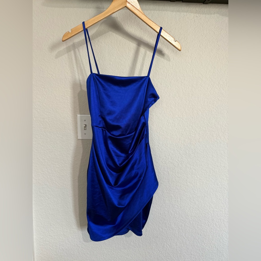 Windsor Royal Blue Asymmetrical Dress